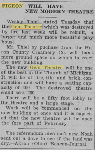 Gem Theatre - DEC 12 1930